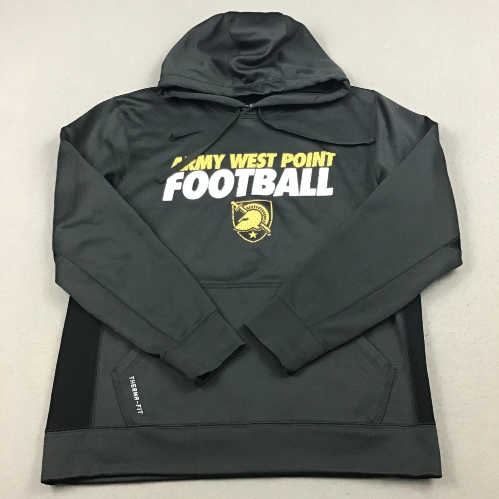 Army West Point Hoodie Men Medium Black Nike Therma Fit NCAA College M